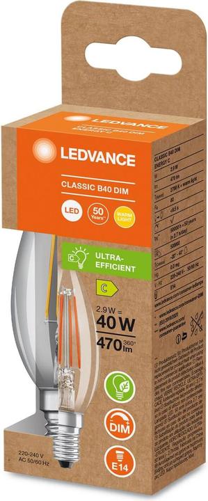 Produktbild Ledvance LED-Kerzenlampe (E14, 2.90 W, 470 lm, 1 x, C)