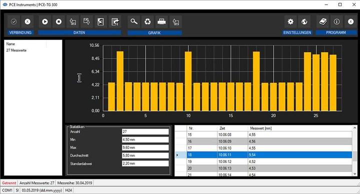 Produktbild PCE Instruments Dickenmessgerät
