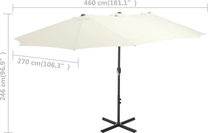 Produktbild vidaXL Sonnenschirm (2.70 m)