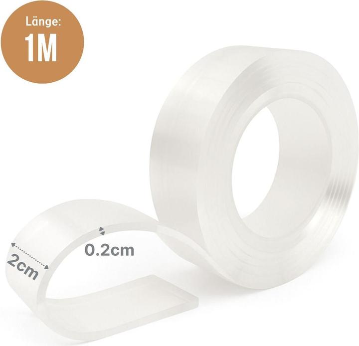 Produktbild Hermex Nano-Tape Doppelseitiges Klebeband Nano-Klebeband Montageklebeband (20 mm)