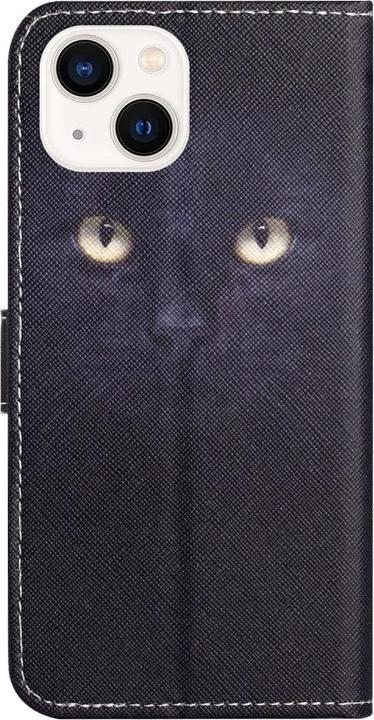 Actual product image Ueli Express iPhone 15 Book Case with Card Pocket Cat Eyes (Apple iPhone 15)