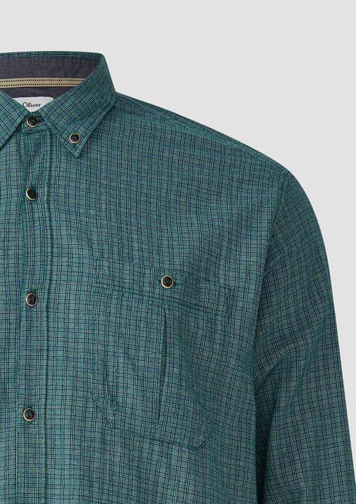 Immagine prodotto s.Oliver Hemd Regular Fit: Gewaschenes Hemd mit Karomuster (5XL)