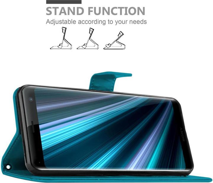 Produktbild Cadorabo Flower Book Cover (Sony Xperia XZ3)