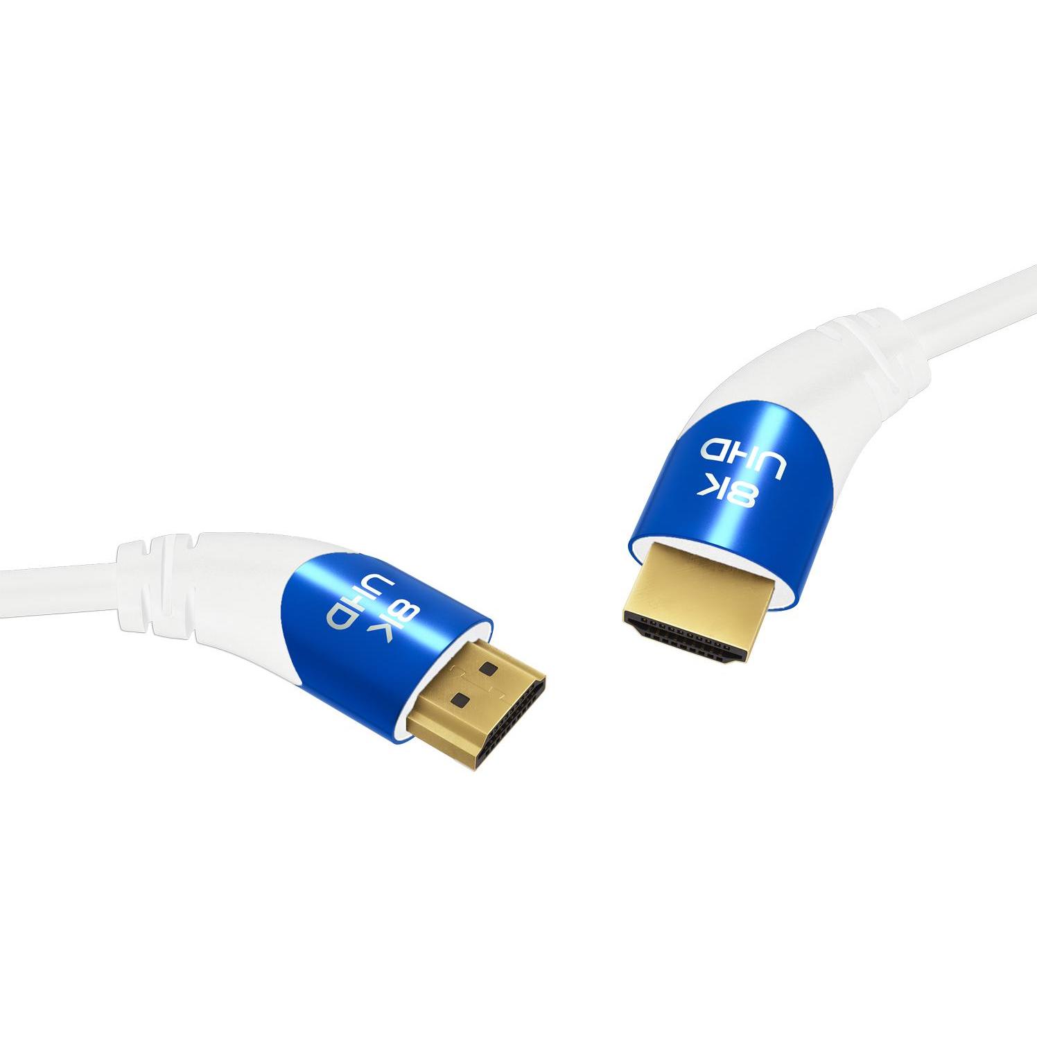 Thumbnail - Oehlbach HDMI AV Anschlusskabel (1x HDMI-Stecker - 1x HDMI-Stecker) 2 m Weiss (2 m, HDMI), Video Kabel