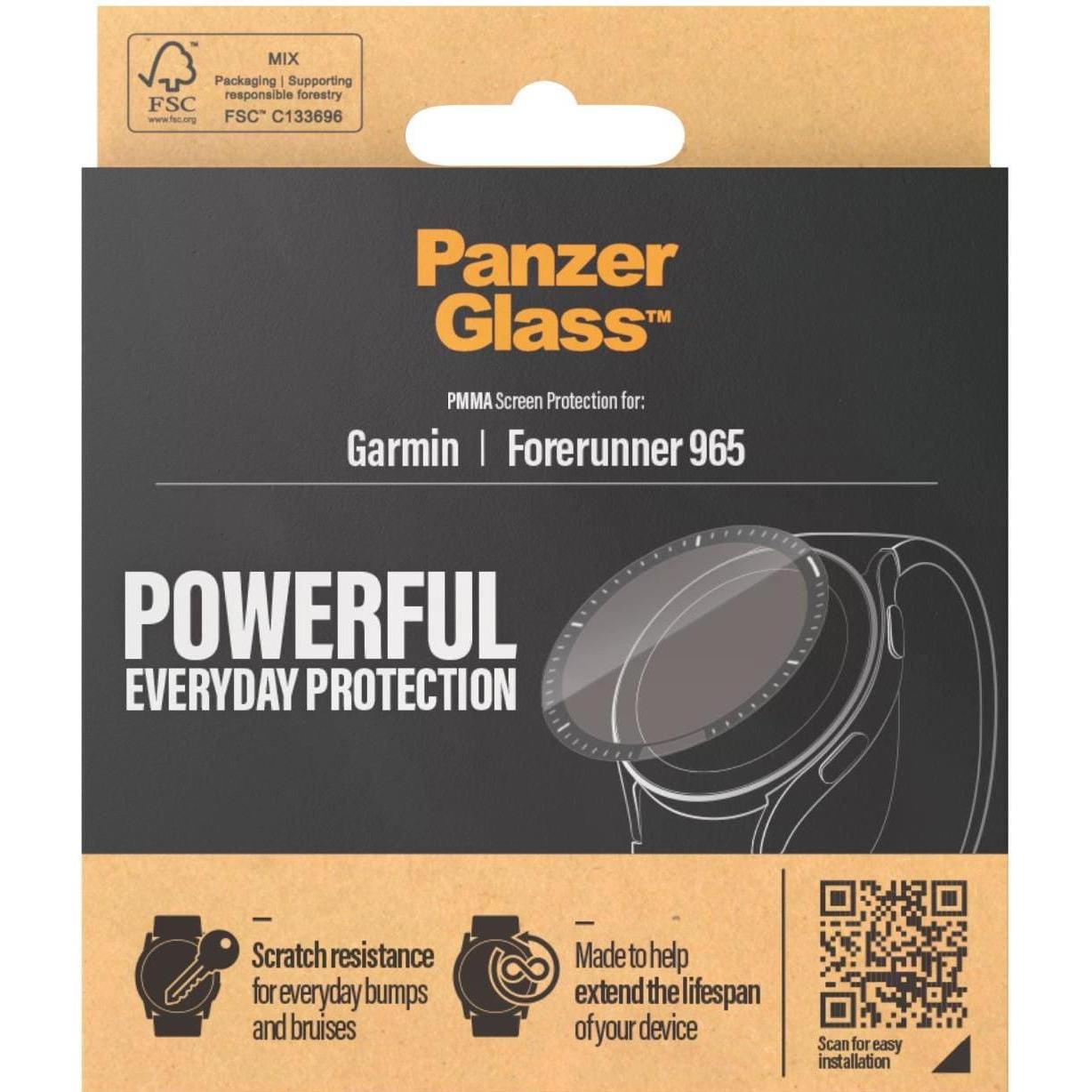 Thumbnail - PanzerGlass Displayschutz Garmin Forerunner 965, Smartwatch Schutzfolie, Transparent