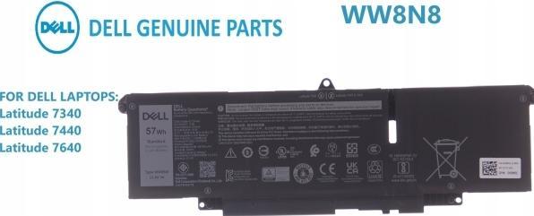 Produktbild Dell BTRY,PRI,57WHR,3C,LITH,BYD (3 Zellen)