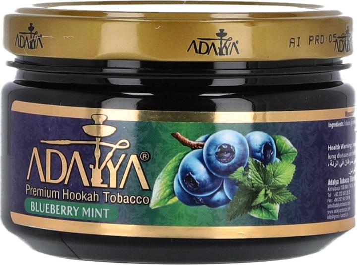 Actual product image Adalya Tabak Blueberry Mint 200g (Mint, Bilberry)
