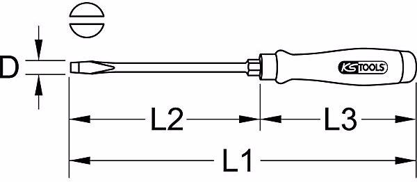 Actual product image KS Tools ERGOTORQUE WOODmax impact screwdriver (hexagon)