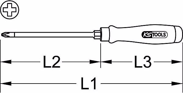 Actual product image KS Tools ERGOTORQUE WOODmax impact screwdriver (hexagon)
