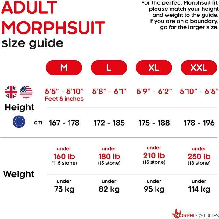 Produktbild Morphsuits Basic Iron Man (XL)