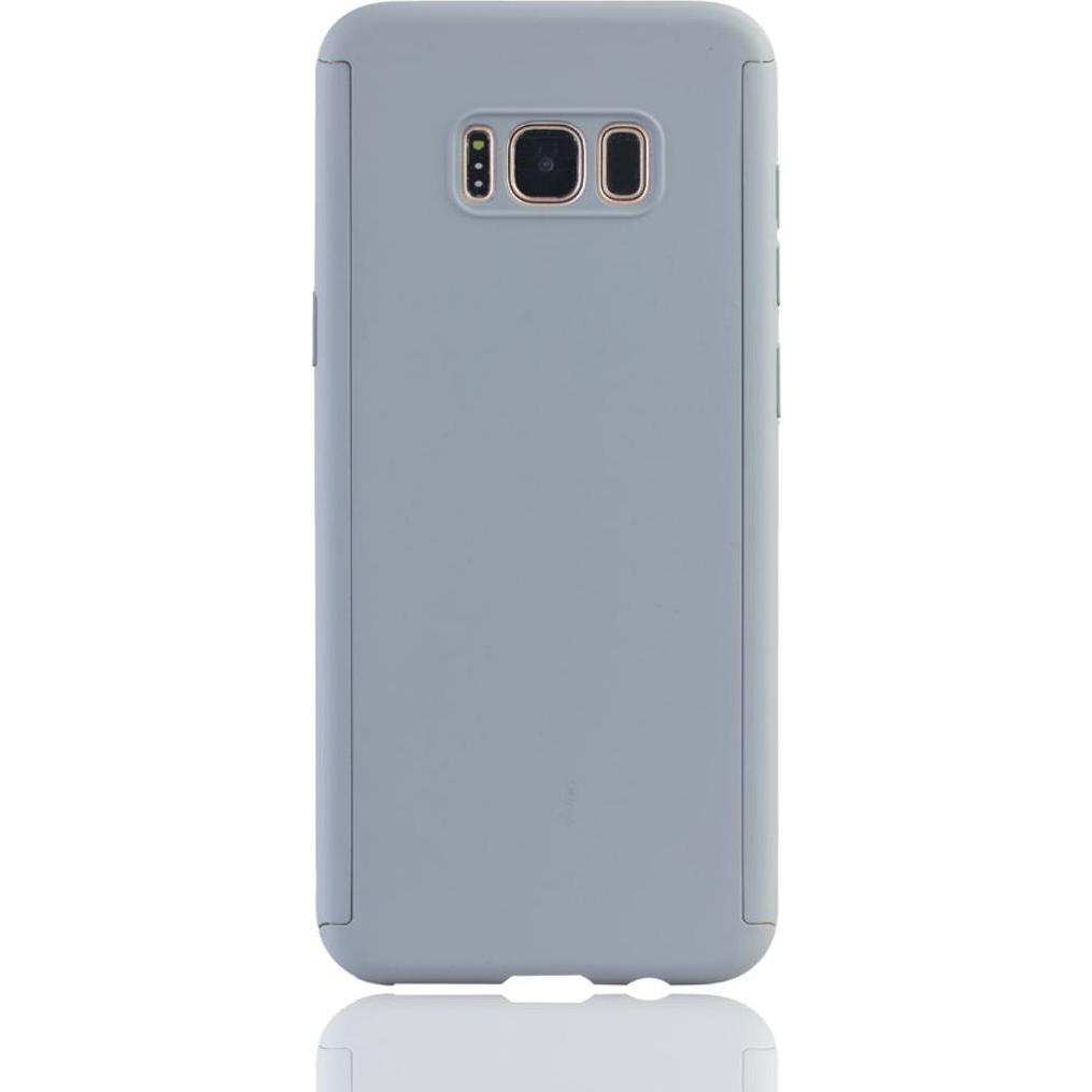 Thumbnail - König Design Hülle Handy Schutz für Samsung Galaxy S8 Full Case Cover Displayschutz 360 Grau (Samsung Galaxy S8+), Smart...