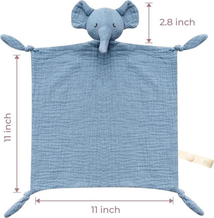 Image du produit Momcozy Elefant Schmusetuch BLU