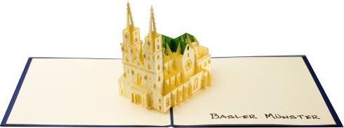Immagine prodotto Hervorragend Biglietto di auguri Cattedrale di Basilea - Pop-up 3D (1 pz.)