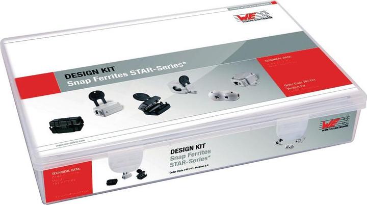 Actual product image Würth Design Kit Star-Tec Cable Ferrites