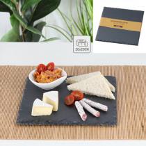 Actual product image Cepewa Slate plate, angular, approx. 20 cm
