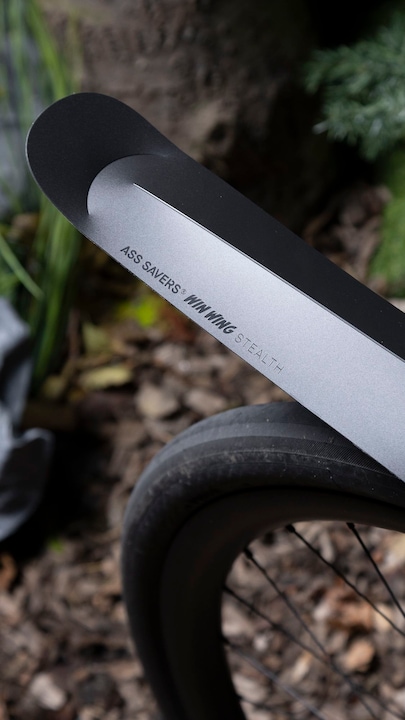 Actual product image Ass Savers Win Wing 2 Gravel Stealth (Rear mudguard)