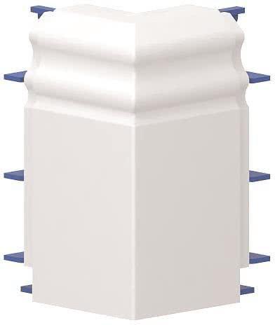 Elitec 114102 Ausseneck f.E- 4D 20x80-AE Sockelleiste "Berliner Profil" Alpinwei (2 cm)