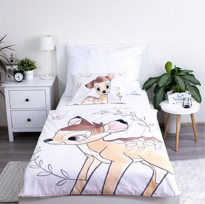 Produktbild Jerry Kinderbettwäsche Bambi Beige 100 x 135 cm + 40 x 60 cm