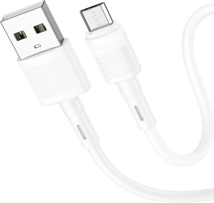 Produktbild Hoco USB-A to microUSB Kabel X83 Victory, Weiss (1 m, USB 2.0, 18 W)