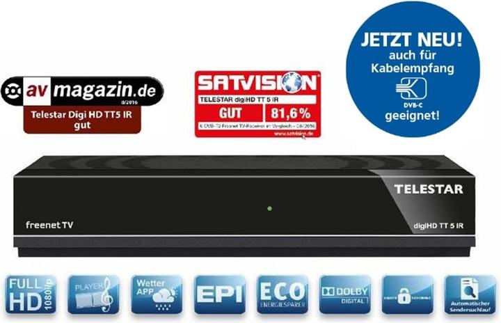 Productafbeelding Telestar -DIGITAL digiHD TT 5 IR (DVB-T2)