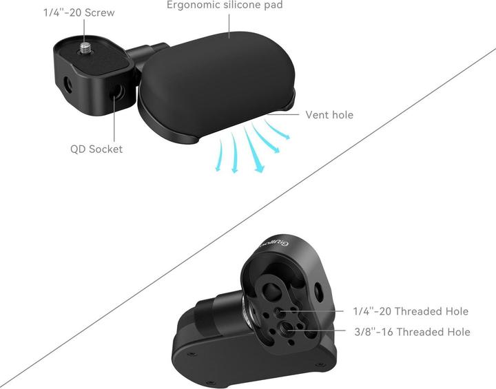 Image du produit SmallRig Repose-poignet pour DJI RS Series, type d'accessoire caméra (Support de gimbal)