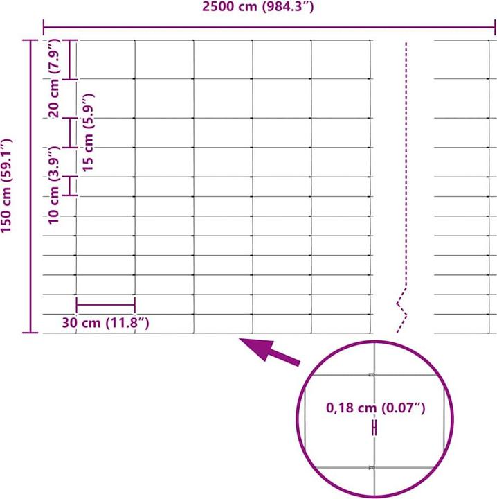 Produktbild vidaXL Feldzaun