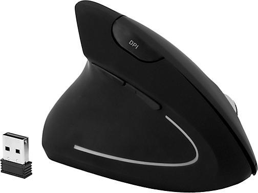 Immagine prodotto MediaRange Mouse verticale senza fili per mancini, nero (Senza fili)