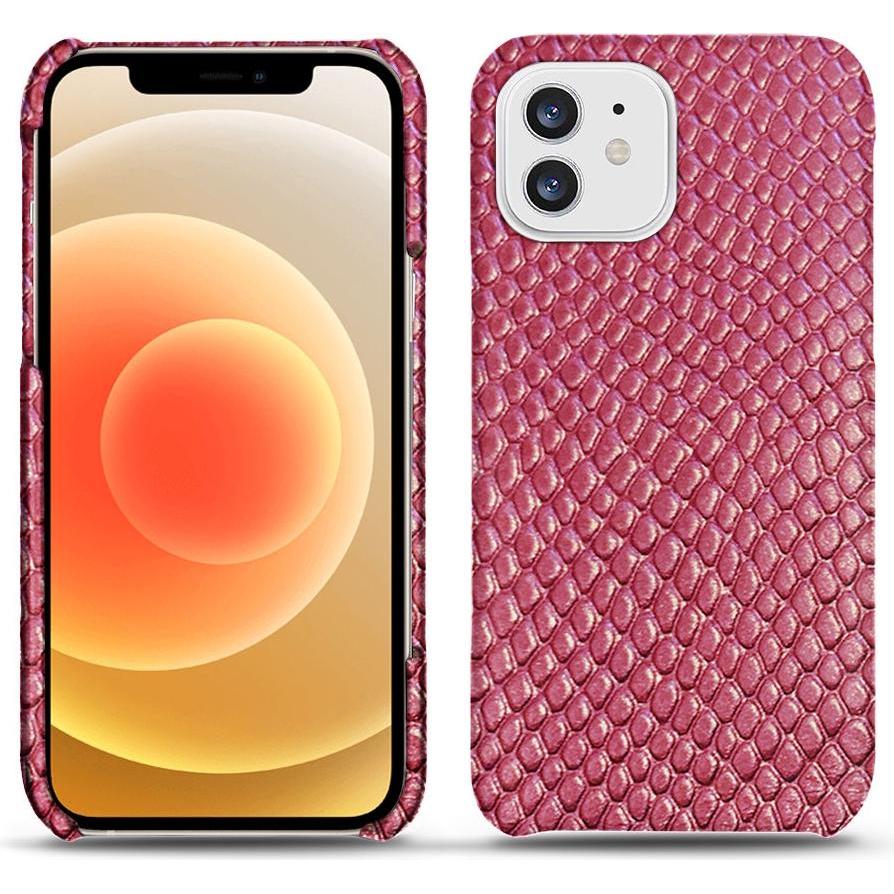 Noreve Lederschutzhülle (Apple iPhone 12 mini), Smartphone Hülle, Rosa