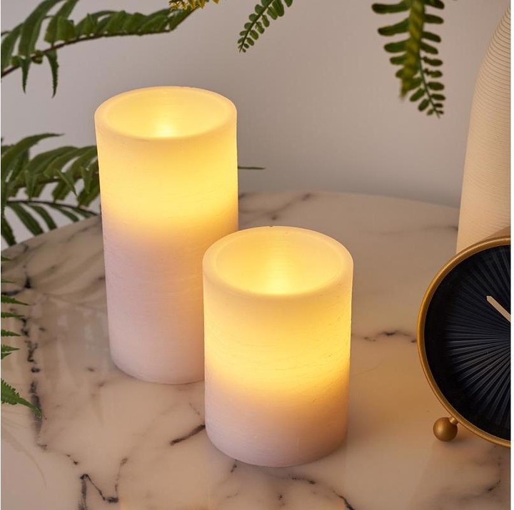 Immagine prodotto Pauleen Candela di cera a LED Lilla Set di 2 (2 x)