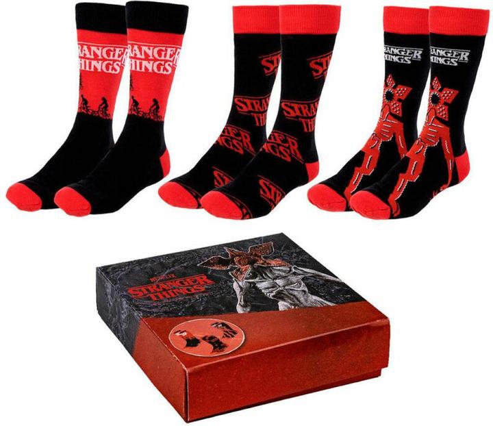 Productafbeelding Cerda STRANGER THINGS - Pak van 3 paar Chaussettes (Taille 35-41) (Set van 3, 35, 41)