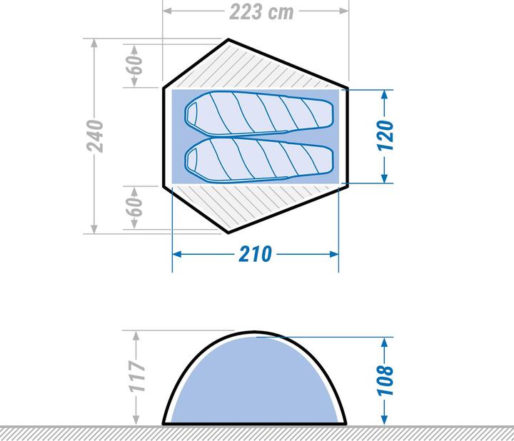 Image du produit Forclaz MT 500 F&B (3.10 kg, 2 personnes)