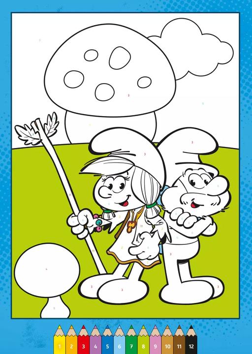 Actual product image Ravensburger The Smurfs: Painting by numbers from 5