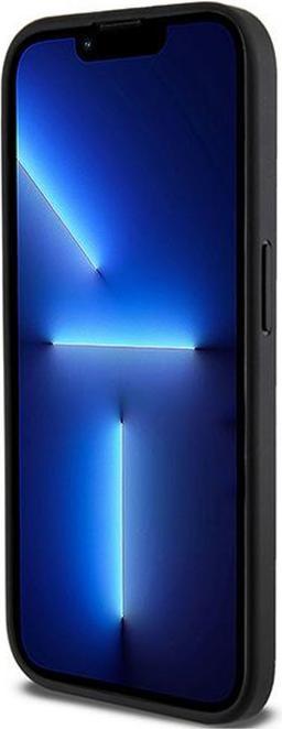 Actual product image DKNY checkered Pattern PU Leather Case for Apple for Apple iPhone 15 Pro - black (Apple iPhone 15 Pro)