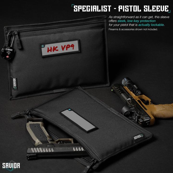 Actual product image Savior Equipment Pistol Sleeve – 3 Stück