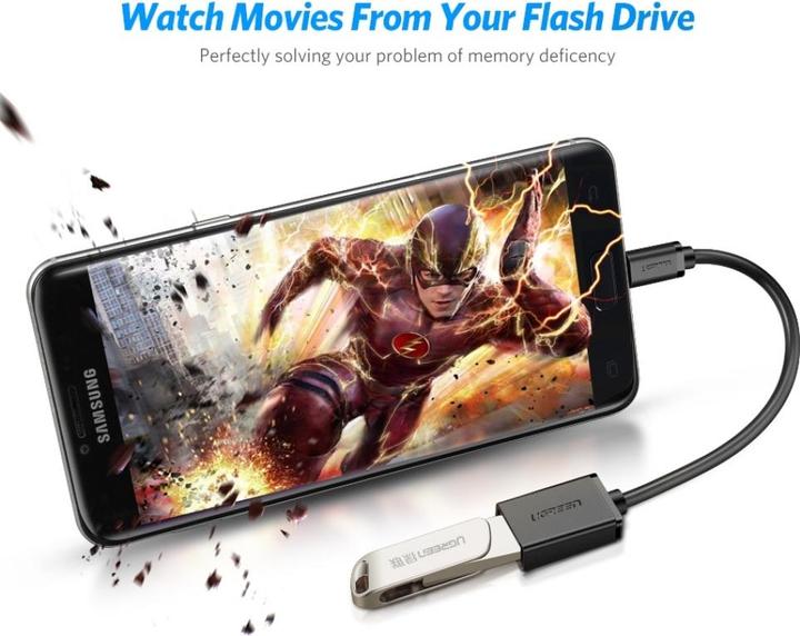 Productafbeelding Ugreen Micro USB 2.0 OTG-adapterkabel (0.10 m, USB 2.0)