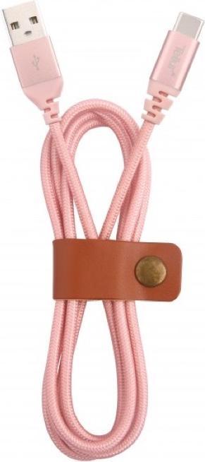 Produktbild Tellur Data cable, USB to Type-C, made with Kevlar, 3A, 1m rose gold (1 m, USB 2.0)