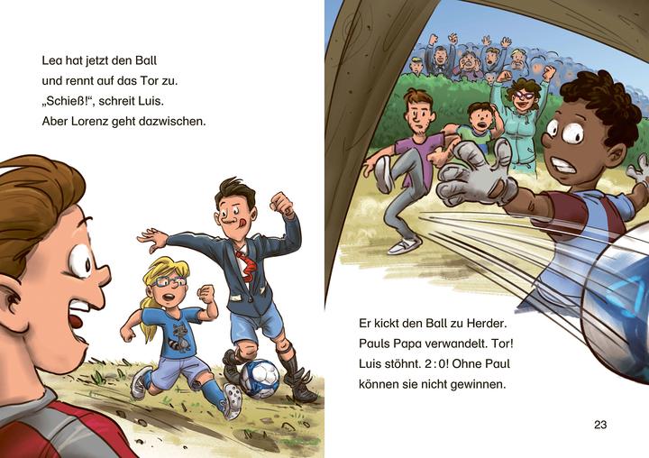 Actual product image Leselöwen 1. Klasse - Das Fussballspiel des Jahres (German, Anna dove, Loewe first readers, Raimund Frey, 2019)
