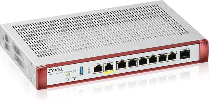 Actual product image Zyxel USGFLEX 100HP Security Bundle Firewall 1x Gbit PoE+