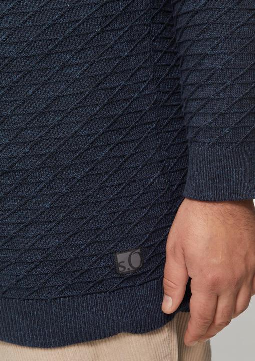 Produktbild S.Oliver Strickpullover Strukturierter Pullover mit Half-Zip (5XL)