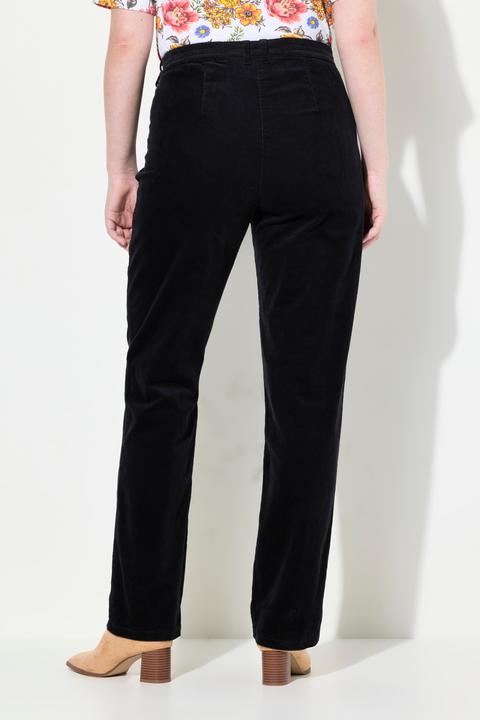 Immagine prodotto Ulla Popken Pantaloni modello Mony in velluto a coste con comoda cintura e tasche con zip (31)