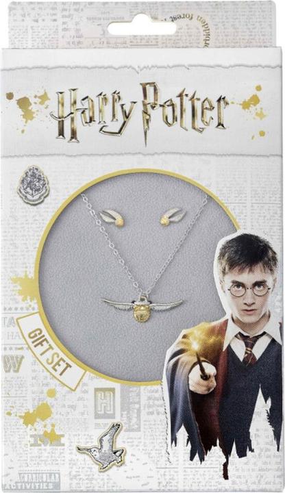 Harry Potter Golden Snitch necklace and earrings set