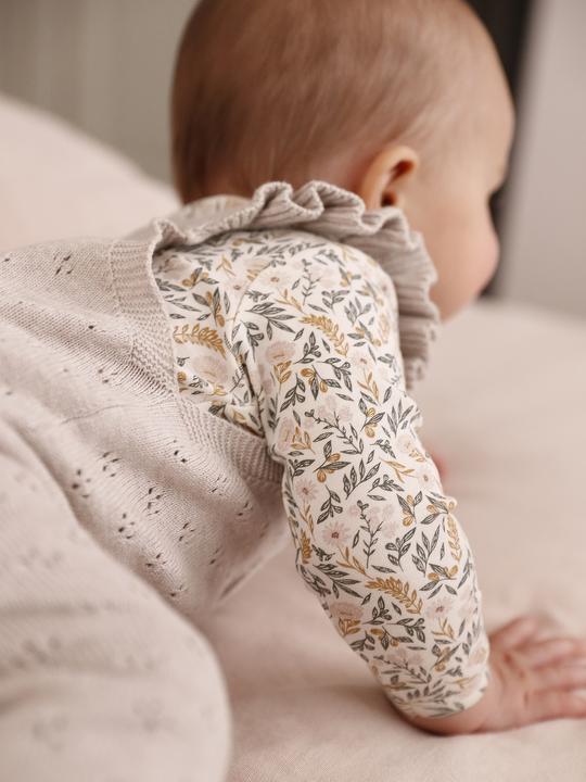 Actual product image Vertbaudet Baby knitted dungarees with flounce straps (74)
