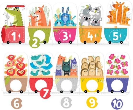 Actual product image Czuczu Counting keyhole puzzle (30 pieces)