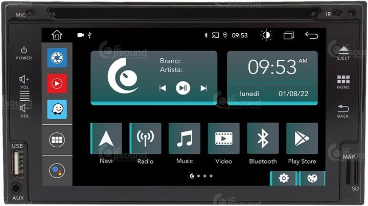 JFSound Android GPS Bluetooth WiFi USB DAB+ Touchscreen CarPlay Android Auto DVD Head Unit (Android car, Apple Carplay)