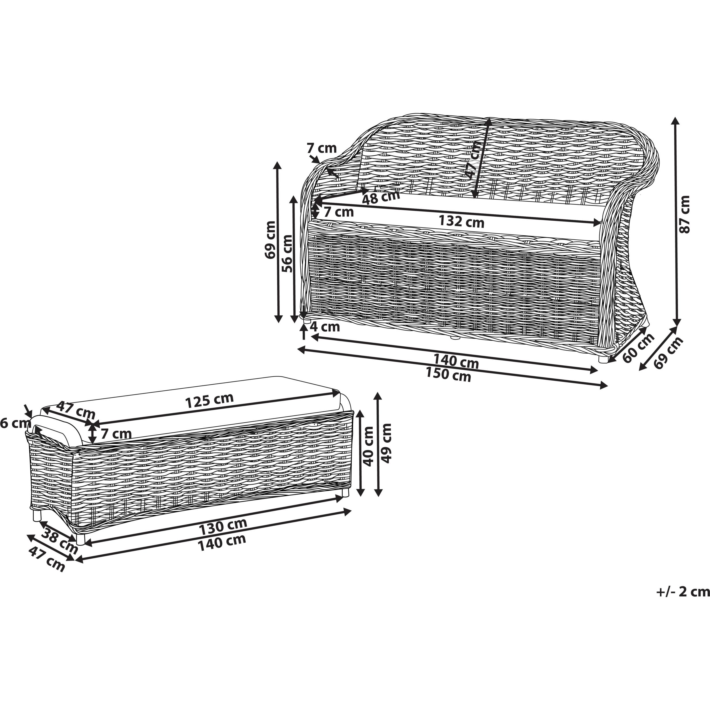Thumbnail - Beliani, Gartenlounge, Susua