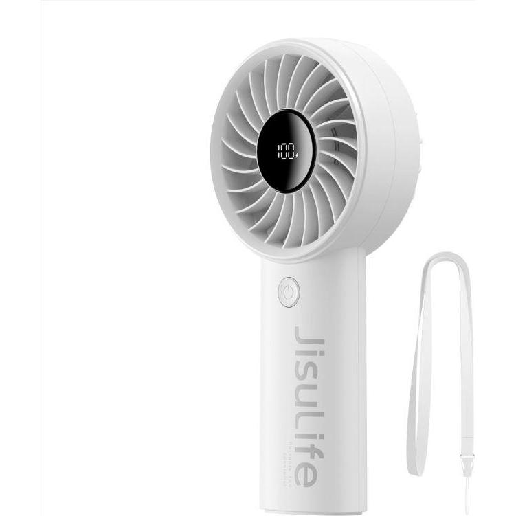 Jisulife Mini wentylator Handheld Fan Life4 3600mAh przenośny wiatraczek USB - szary, Ventilatore, Grigio