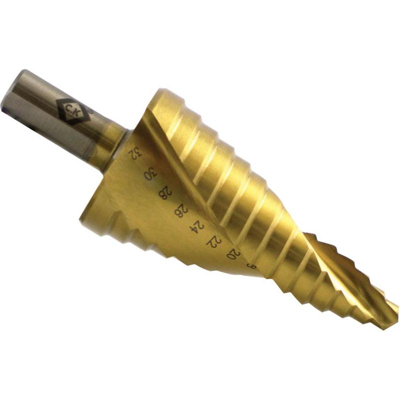 Thumbnail - C.K Magma, Bohrereinsatz, HSS Stufenbohrer 6 - 32 mm TiN (10 mm)