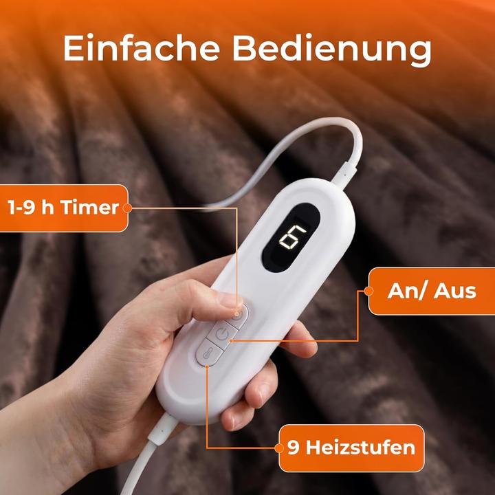 Produktbild KLAMER Heizdecke Braun (180 x 130 cm)