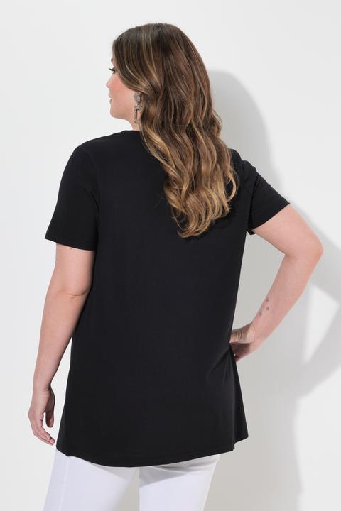 Immagine prodotto Miamoda T-shirt dal taglio svasato con brillantini e design con carte (52)