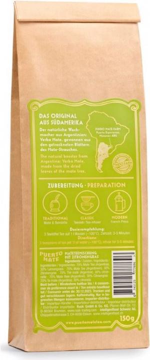 Immagine prodotto Puerto Mate Yerba citronella (150 g)